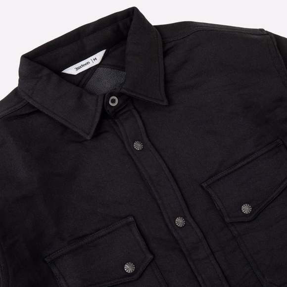 BNWOT / LTD. EDITION 3sixteen Crosscut Western Fleece Knit Shirt - Black - Large - Picture 3 of 11